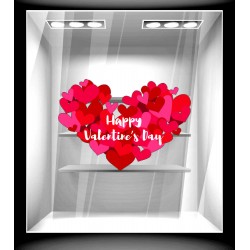 Αυτοκόλλητο βιτρίνας - Αγίος Βαλεντίνος 58